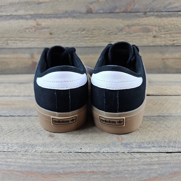 adidas Originals Seeley XT Low Profile Leather Shoes Black/White - Picture 4 of 11